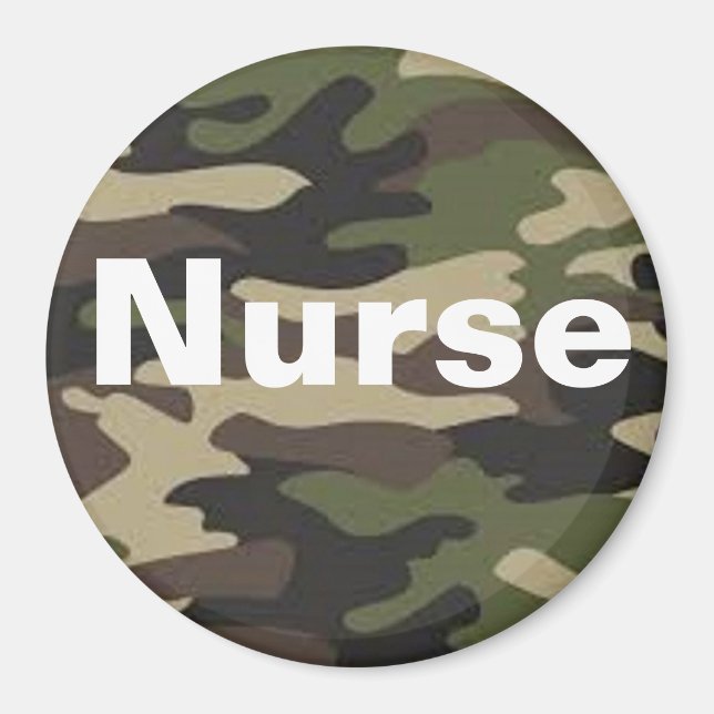 Nurse camo magnet (Framsidan)