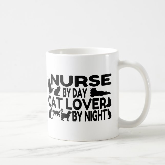Nurse Cat Lover Kaffemugg (Höger)
