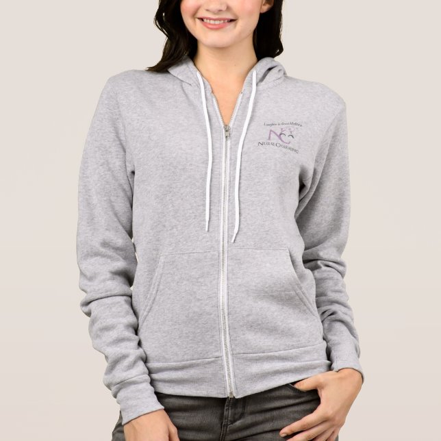 Nurse Charming Hoodie T Shirt (Framsida)