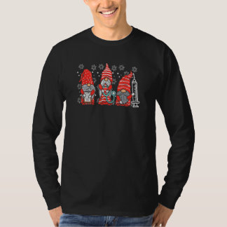 Nurse Christmas Gnomes Cute Nurses Xmas Pajamas PJ T Shirt