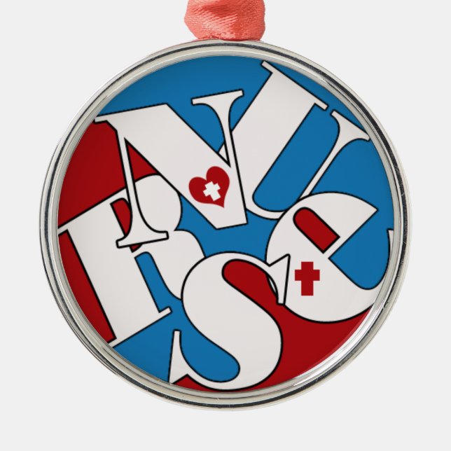 NURSE CHRISTMAS ORNAMENT JUMBLED BREV ROLIGT (Framsidan)
