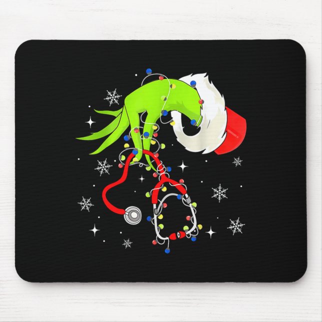 Nurse Christmas Stethoscope Nurses Xmas Pajamas Sa Musmatta (Framsidan)