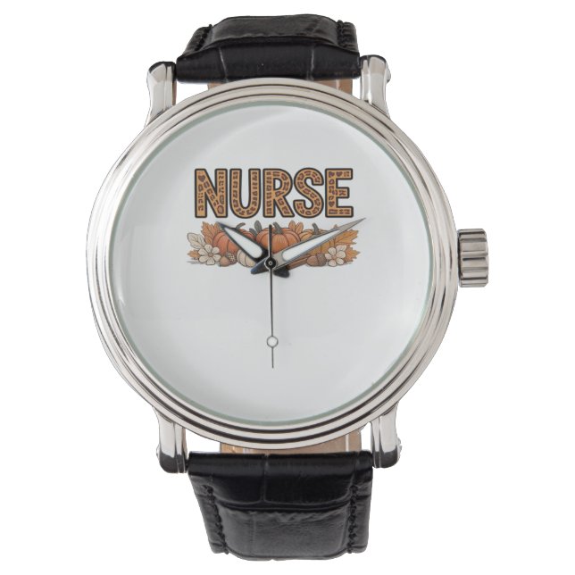 NURSE Classic T-Shirt Armbandsur (Framsida)