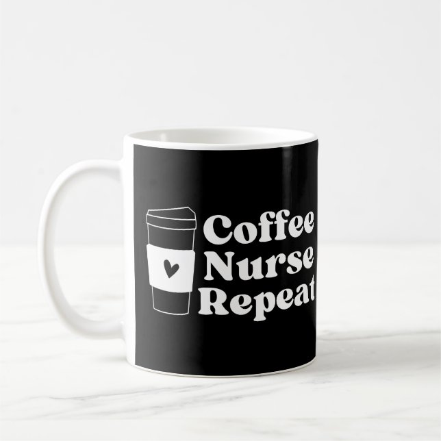 Nurse Coffee Älskare Kaffemugg (Vänster)
