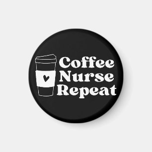 Nurse Coffee Älskare Magnet