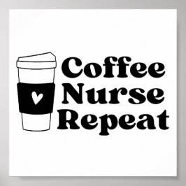 Nurse Coffee Älskare Poster