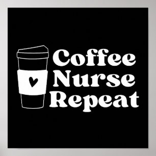 Nurse Coffee Älskare Poster