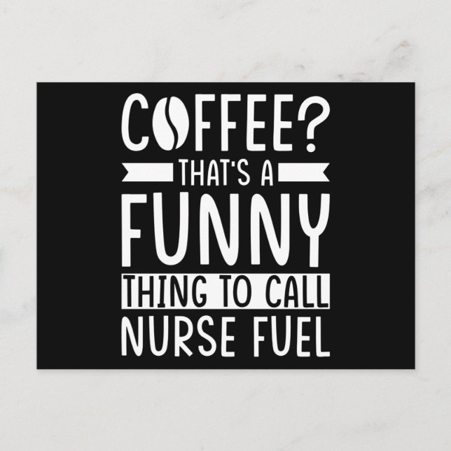 Nurse Coffee Gift Vykort (Framsida)