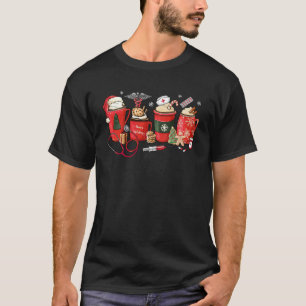Nurse Coffee Latte RN Stethoscope jul Julafton P T Shirt