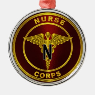 Nurse Corps jul Julgransprydnad Metall
