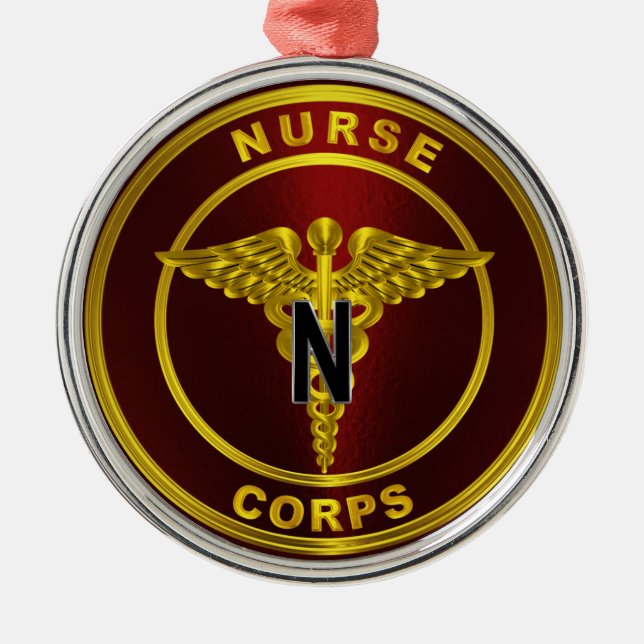 Nurse Corps jul Julgransprydnad Metall (Framsidan)