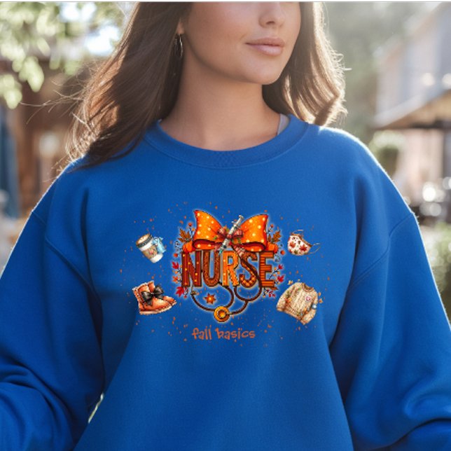 Nurse Cute Bow Fall Autumn Basics  T Shirt (Skapare uppladdad)