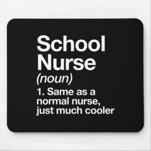 Nurse Definition Funny Back to school Första dagen Musmatta