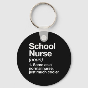 Nurse Definition Funny Back to school Första dagen Nyckelring