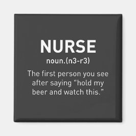 Nurse Definition Funny | Registrerade sjukskötersk Magnet