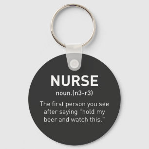 Nurse Definition Funny Registrerade sjukskötersk Nyckelring