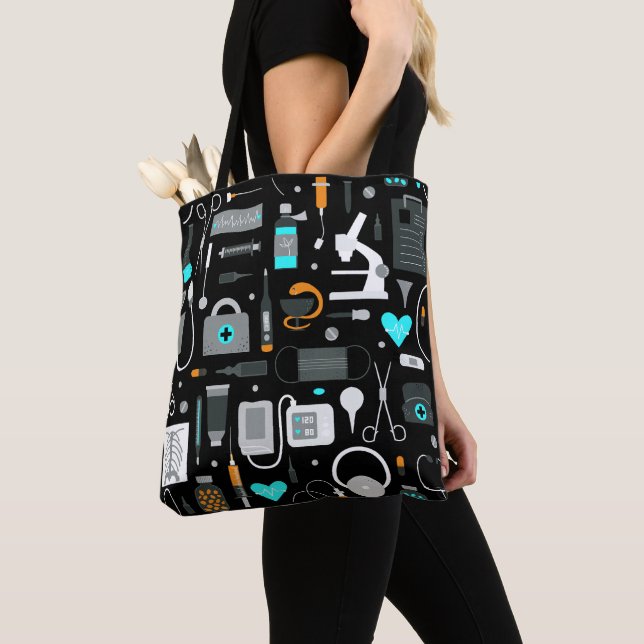 Nurse Doktor Medic Gift Tygkasse (Närbild)