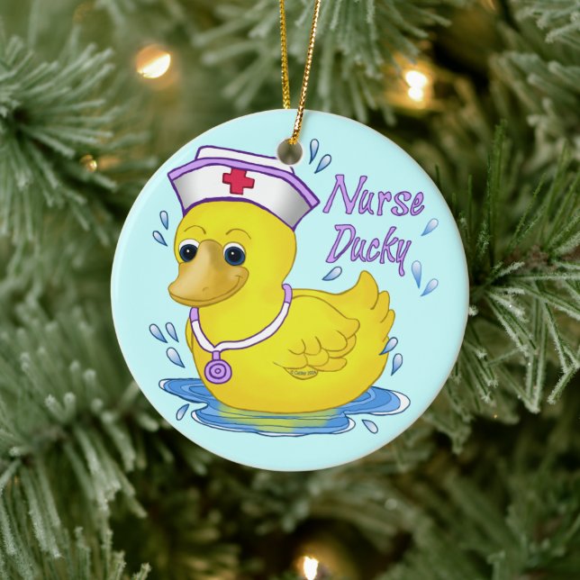 Nurse Ducky Julgransprydnad Keramik (Träd)