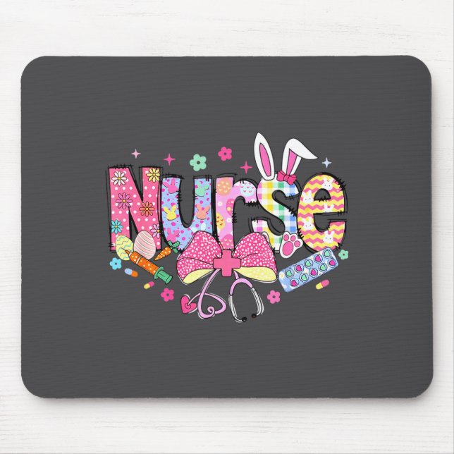 Nurse Easter Day Cute Coquette Stethoscope Nursing Musmatta (Framsidan)