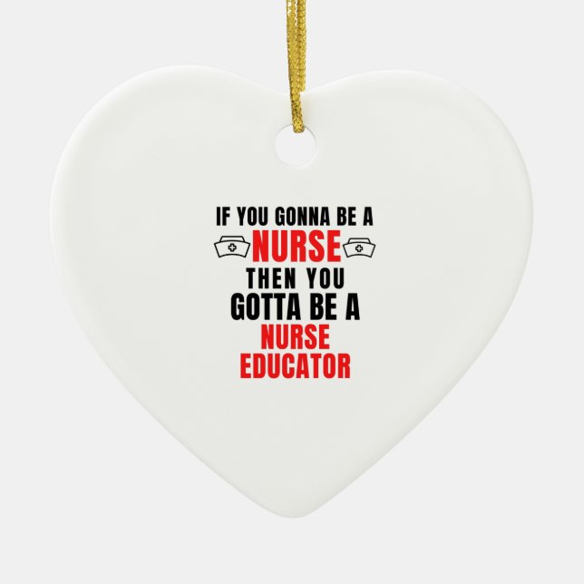 NURSE EDUCATOR JULGRANSPRYDNAD KERAMIK (Framsidan)