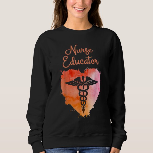 Nurse Educator  Nurses Nursing Graduation Caduceus T Shirt (Framsida)