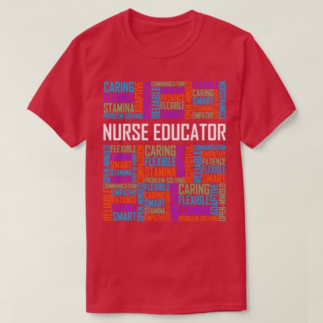Nurse Educator Ord T Shirt (Design framsida)
