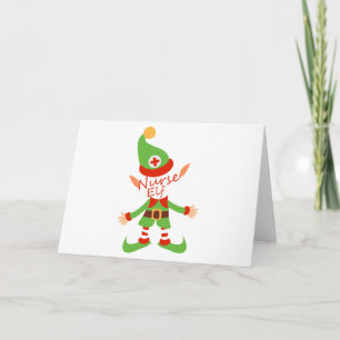 Nurse Elf-julklappgåvor Helgkort