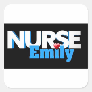 Nurse Emily Show Sticker Fyrkantigt Klistermärke