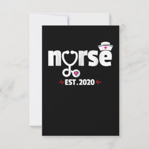 Nurse Est 2020 RN Nursing School Studenten OSA Kort