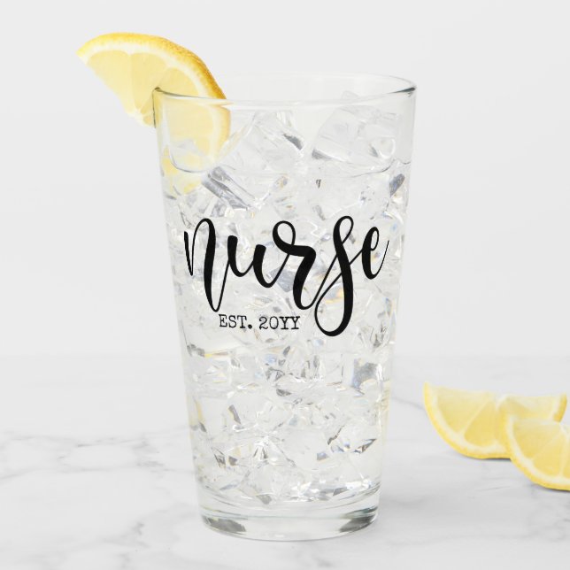 Nurse Est Anpassningsbar År Student Nurse RN stude Glaskopp (Framsida Ice)