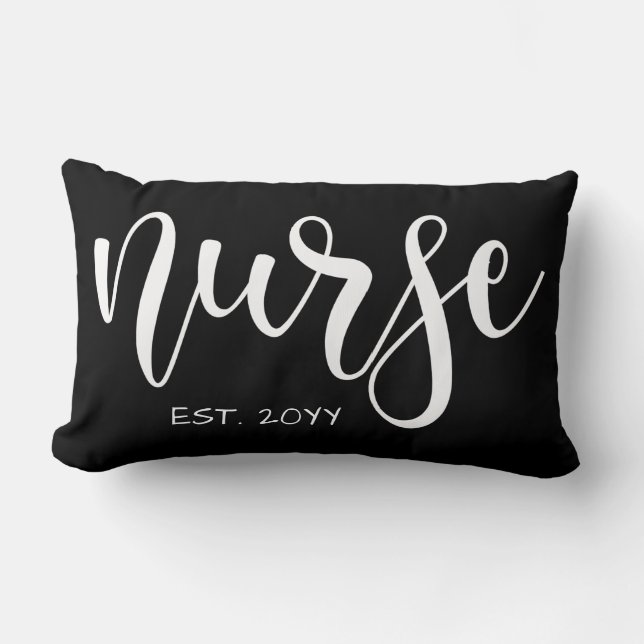 Nurse Est Anpassningsbar År Student Nurse RN stude Lumbarkudde (Framsida)