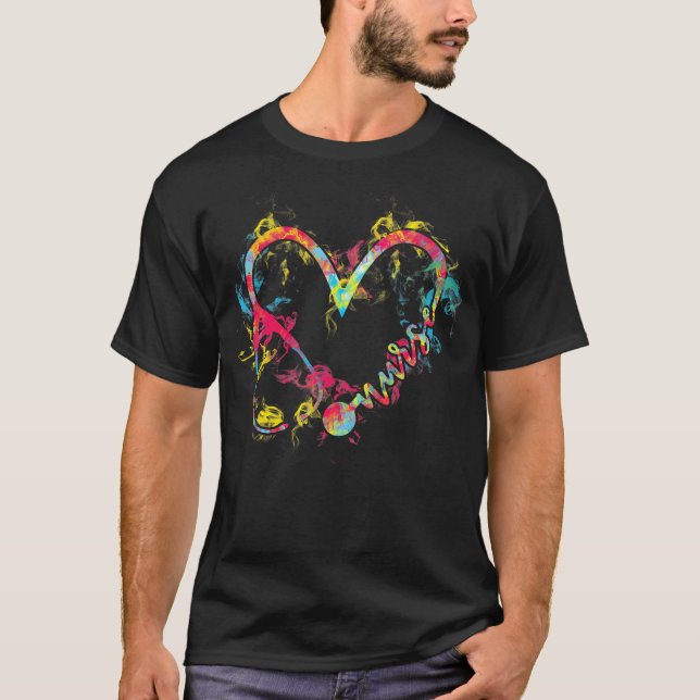 Nurse Flaming Heart T Shirt (Framsida)