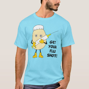 Nurse Flu Shot Egghead T Shirt