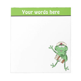 Nurse Frog add ord anteckningsblock