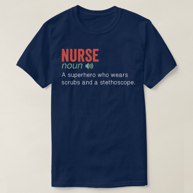 Nurse Funny Definition 1 T Shirt (Design framsida)