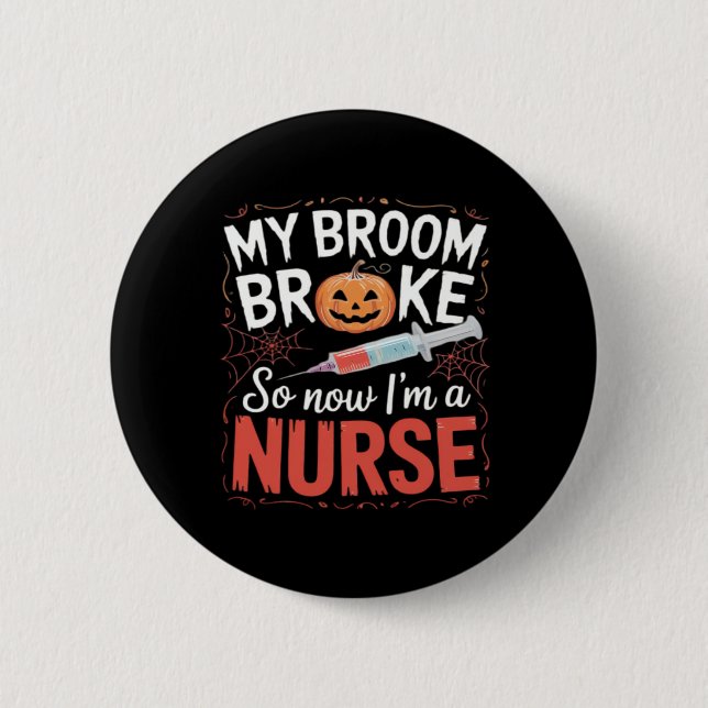 Nurse Funny Halloween Nursing Essential T-Shirt_1 Knapp (Framsida)