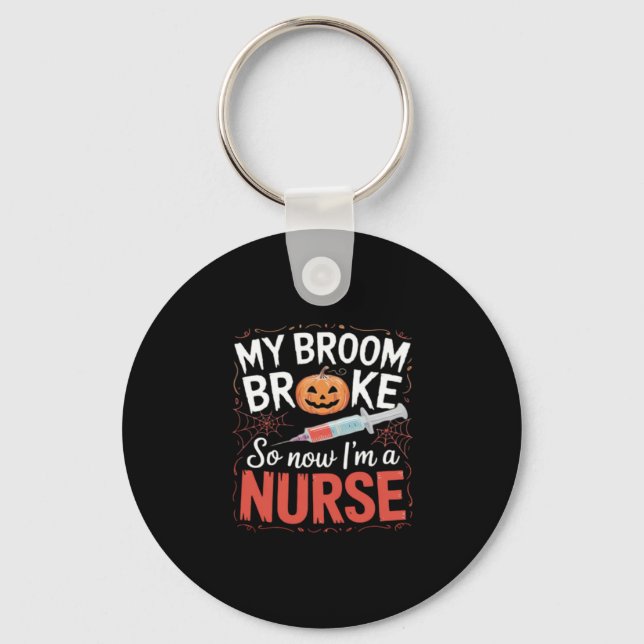 Nurse Funny Halloween Nursing Essential T-Shirt_1 Nyckelring (Framsida)