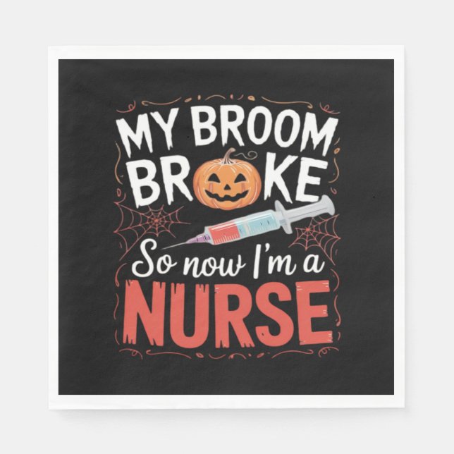 Nurse Funny Halloween Nursing Essential T-Shirt_1 Pappersservett (Framsidan)