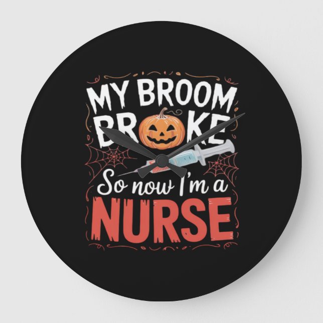 Nurse Funny Halloween Nursing Essential T-Shirt_1 Stor Klocka (Framsida)