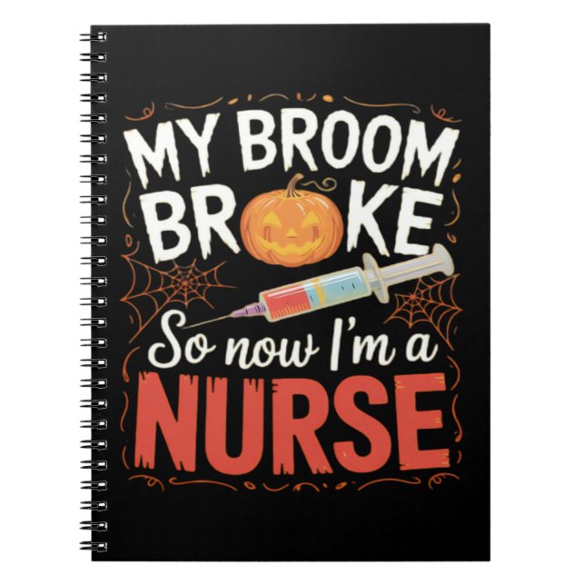 Nurse Funny Halloween Nursing Essential T-Shirt Anteckningsbok (Framsidan)