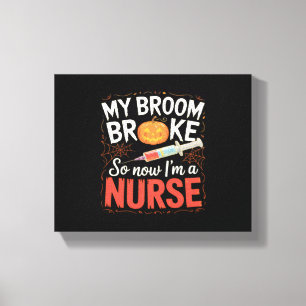 Nurse Funny Halloween Nursing Essential T-Shirt Canvastryck