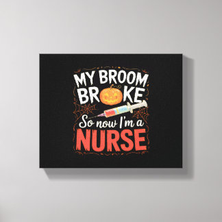 Nurse Funny Halloween Nursing Essential T-Shirt Canvastryck
