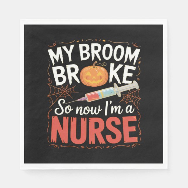 Nurse Funny Halloween Nursing Essential T-Shirt Pappersservett (Framsidan)