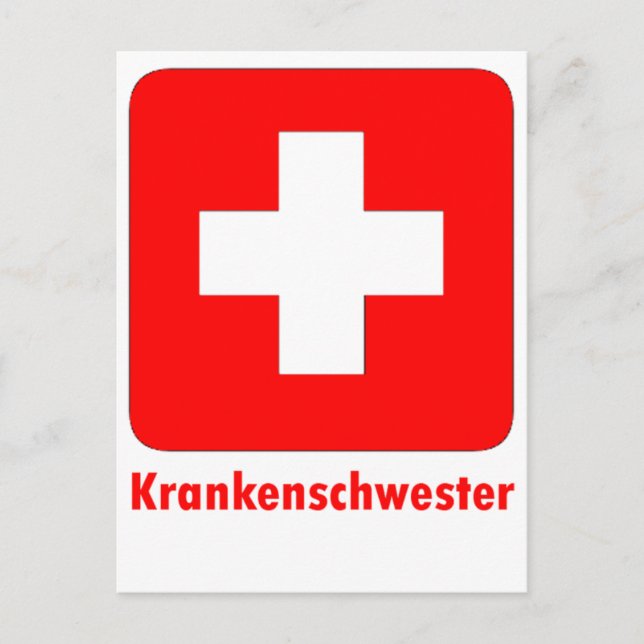 Nurse-German Vykort (Framsida)