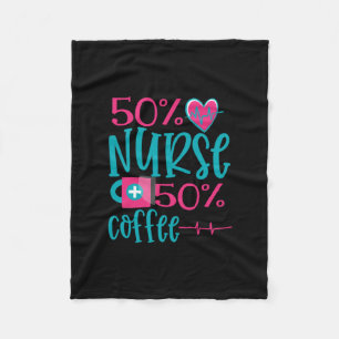Nurse Gift 50 sjuksköterska 50 Kaffe Fleecefilt