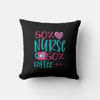 Nurse Gift | 50 sjuksköterska 50 Kaffe Kudde