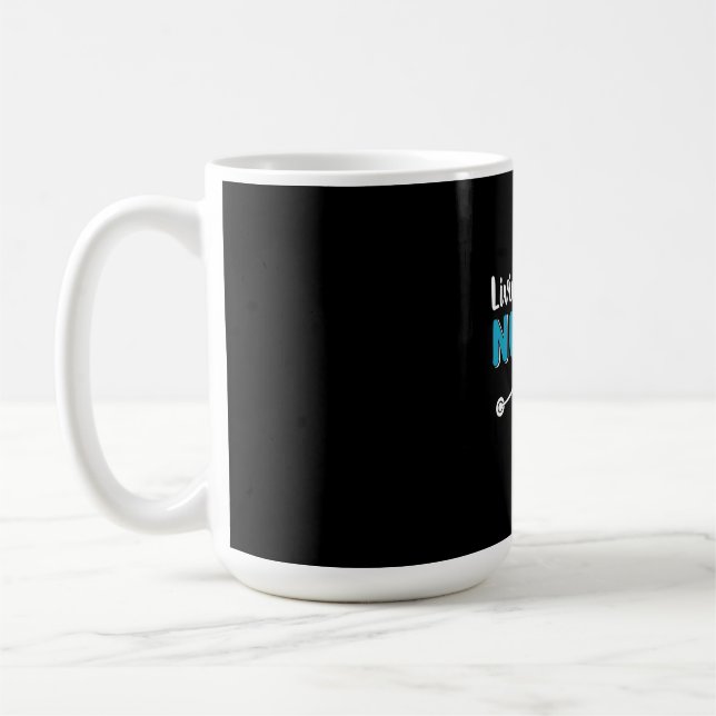 Nurse Gift | Att leva detta sjukliv Kaffemugg (Vänster)