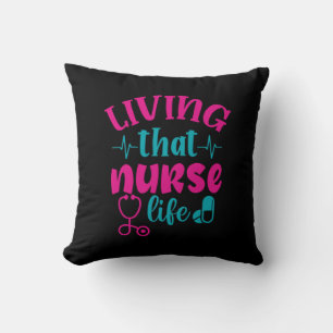 Nurse Gift   Att leva detta sjukliv Kudde