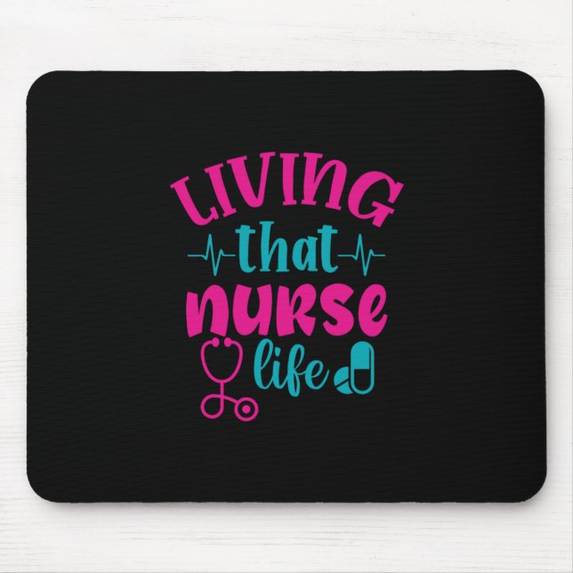 Nurse Gift | Att leva detta sjukliv Musmatta (Framsidan)