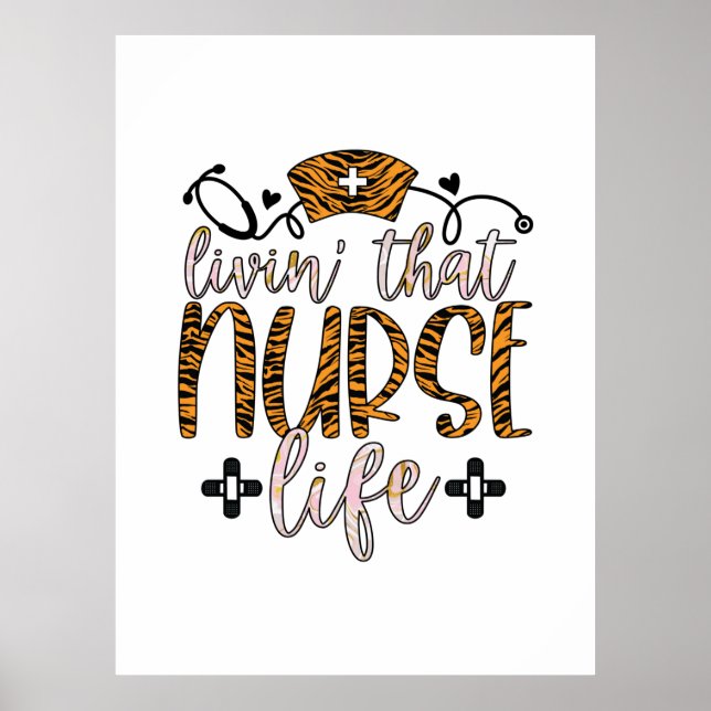 Nurse Gift | Att leva detta sjukliv Poster (Framsidan)